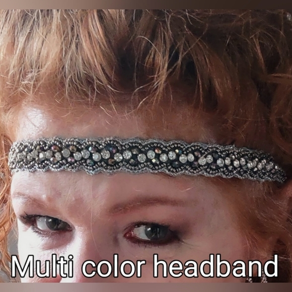 Colorful Sparkling Crystal Headband Headpiece - Picture 9 of 13